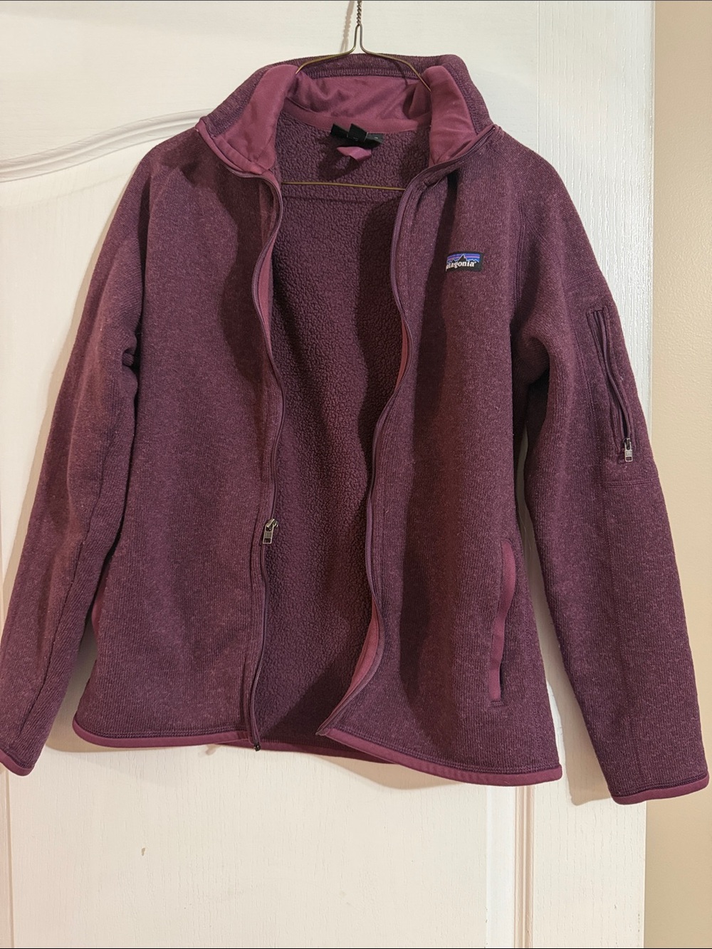 Patagonia Plum Purple Full-Zip Fleece Jacket